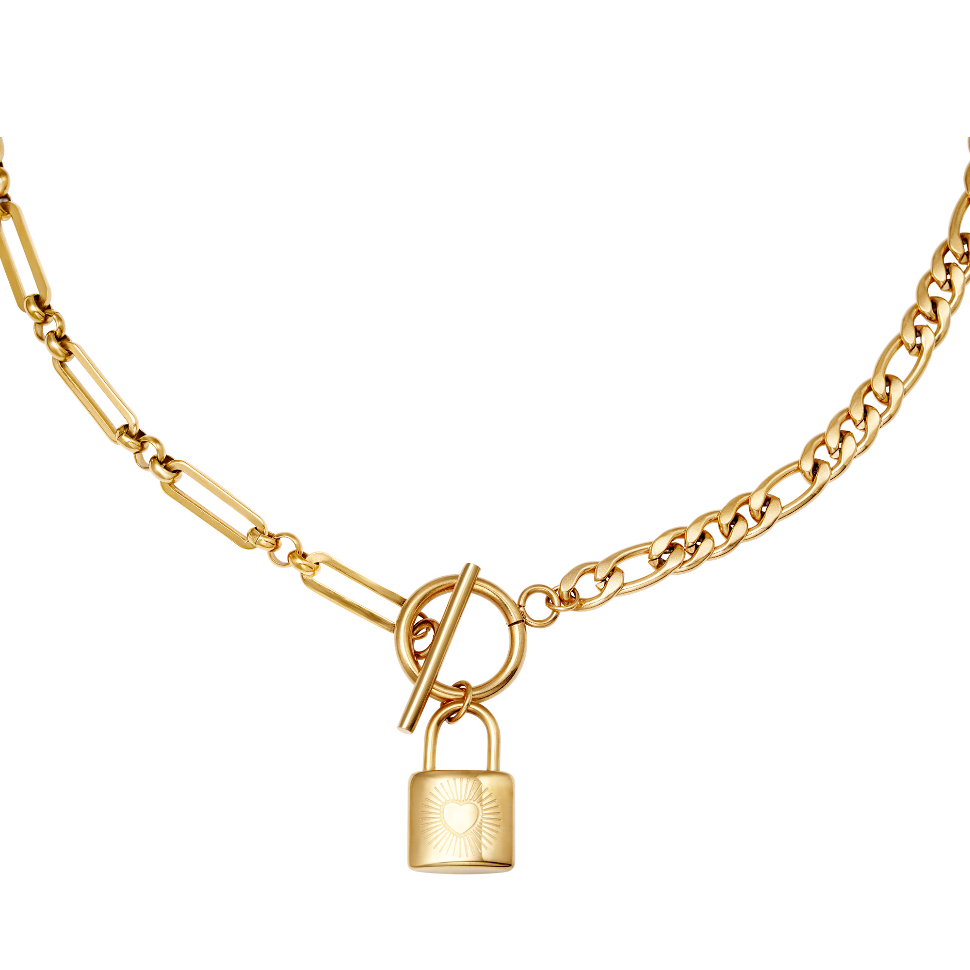 Gold / Necklace Chain & Lock Picture2