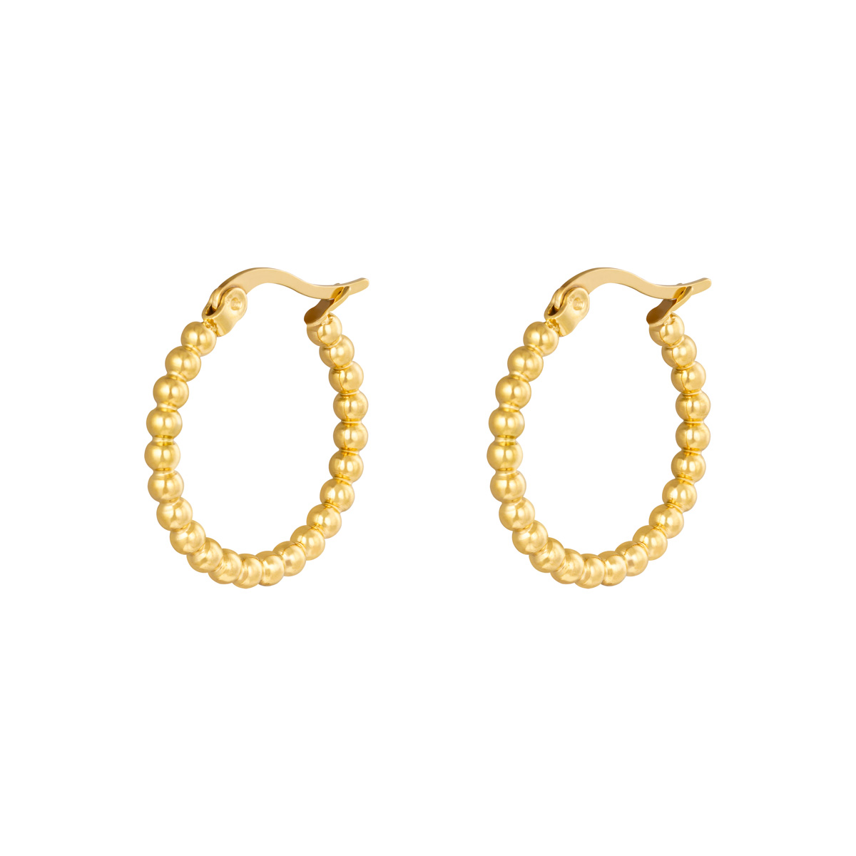 Boucles d'oreilles Hoops Spheres 22 mm (Pack with plastic bag) h5 