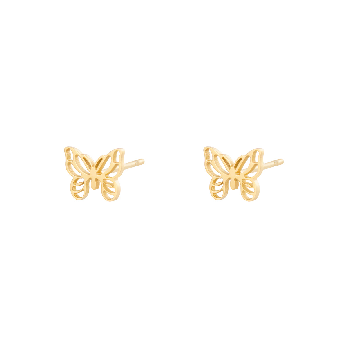 Gold / Earrings Little Butterfly 