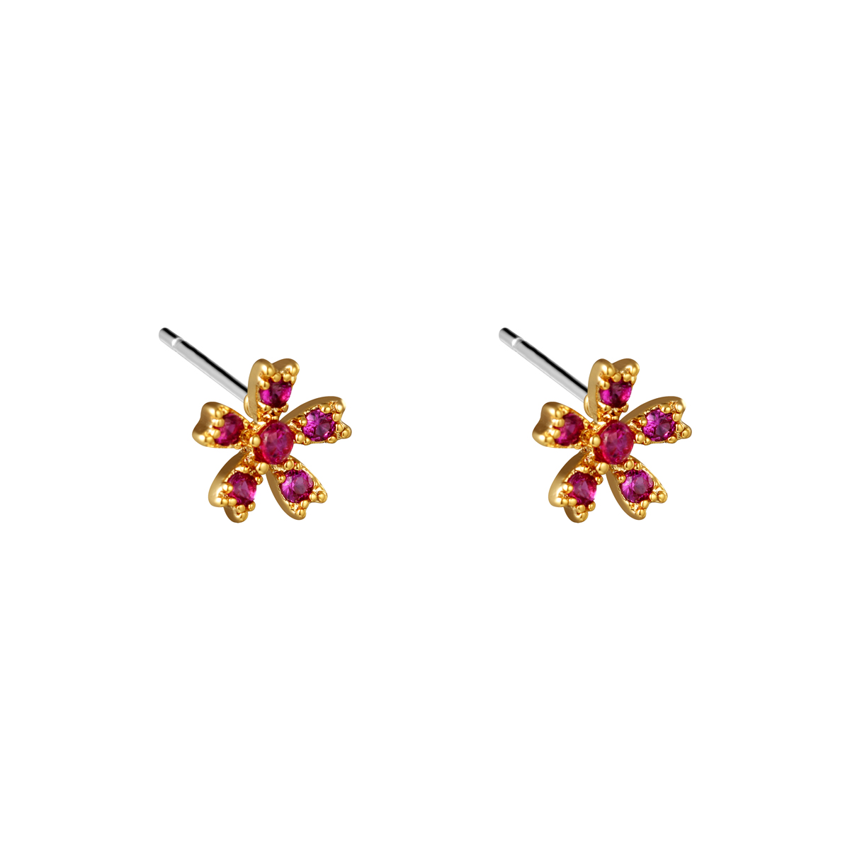 Gold / Earrings Ruby Rose 