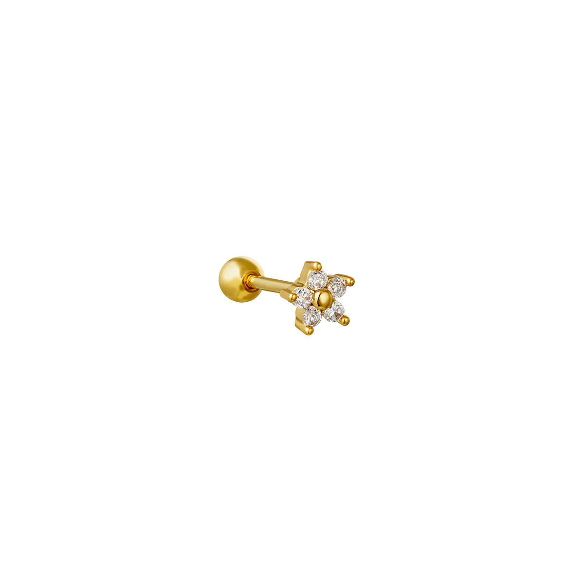 Gold / Piercing Tiny Flower Picture2