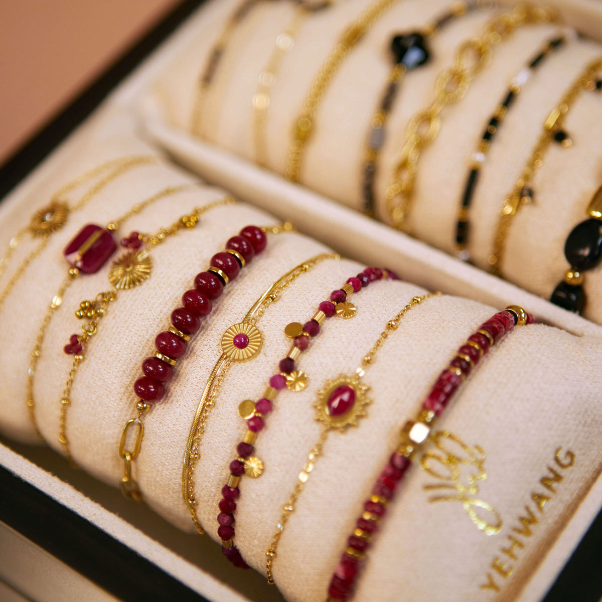 Conjunto de joyas de exhibición de pulseras colorido h5 Imagen2